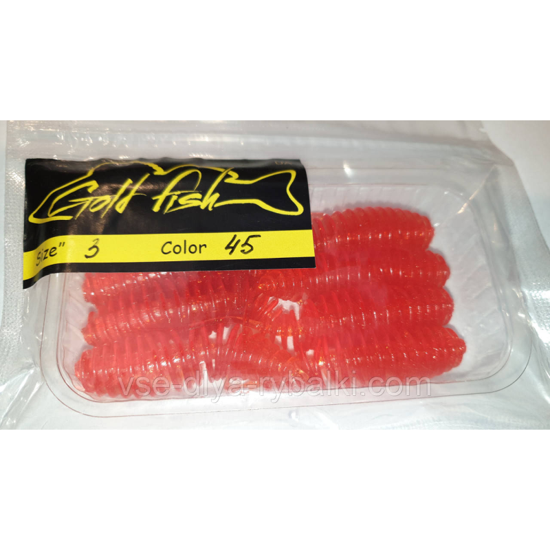 Силікон Джміль 3“ сьедобный “Gold fish“ color 45