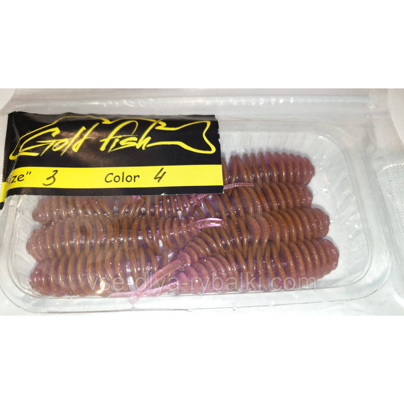 Силікон Джміль 3“ сьедобный “Gold fish“ color 4