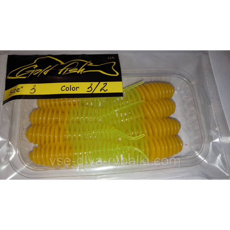 Силікон Джміль 3“ сьедобный “Gold fish“ color 3/2