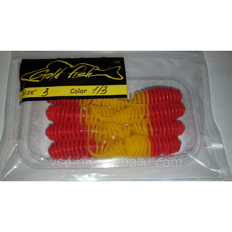 Силікон Джміль 3“ сьедобный “Gold fish“ color 1/3