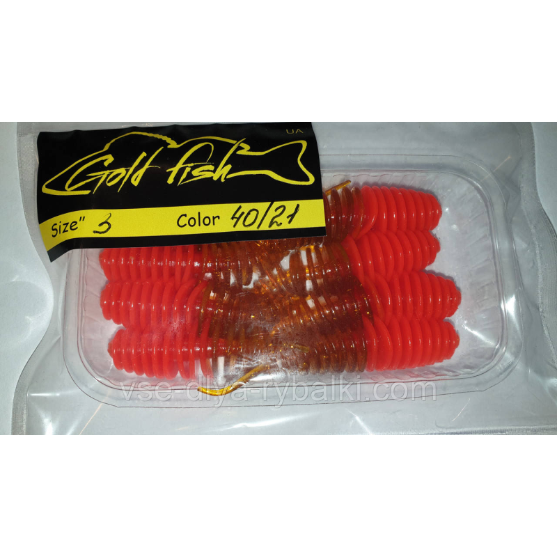 Силікон Джміль 3“ сьедобный “Gold fish“ color 40/21