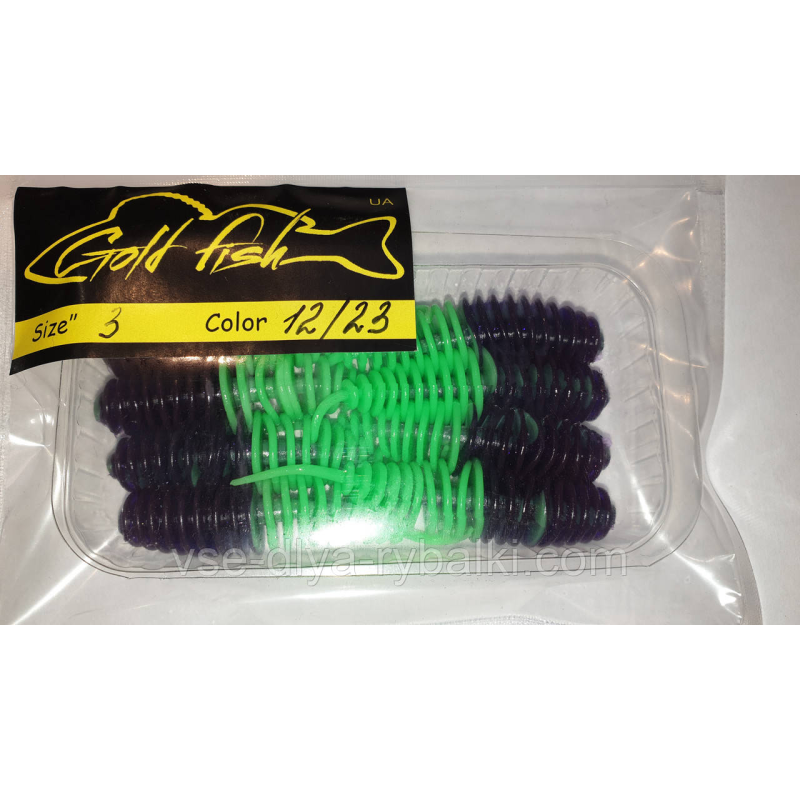 Силікон Джміль 3“ сьедобный “Gold fish“ color 12/23