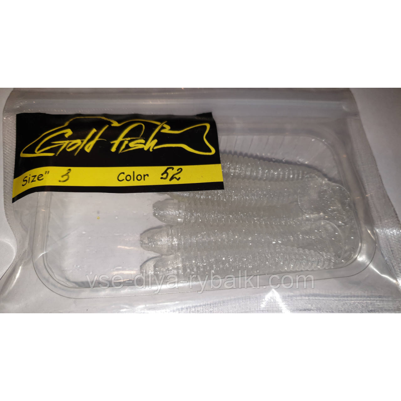 Силікон Ніндзя 3“ сьедобный “Gold fish“ color 52