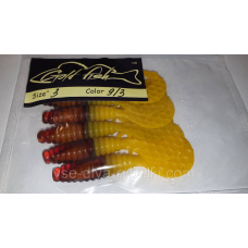 Силікон Кирлиграб 3“ сьедобный “Gold fish“ color 9/3