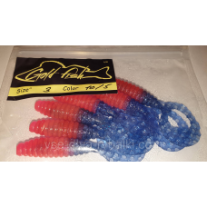 Силікон Кирлиграб 3“ сьедобный “Gold fish“ color 10/5