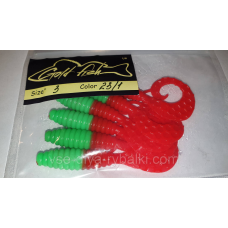 Силікон Кирлиграб 3“ сьедобный “Gold fish“ color 23/1