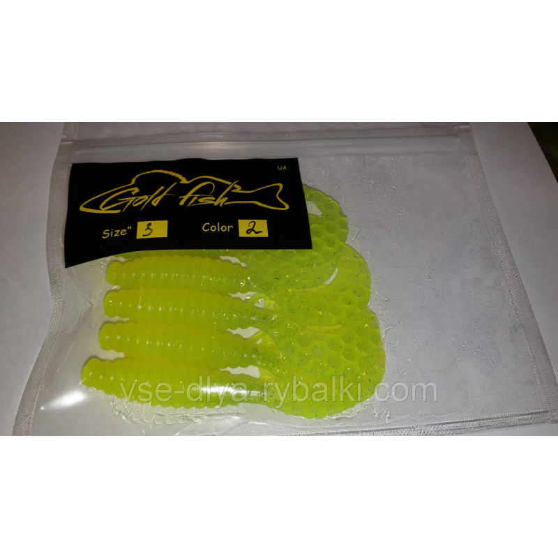Силікон Кирлиграб 3“ сьедобный “Gold fish“ color 2