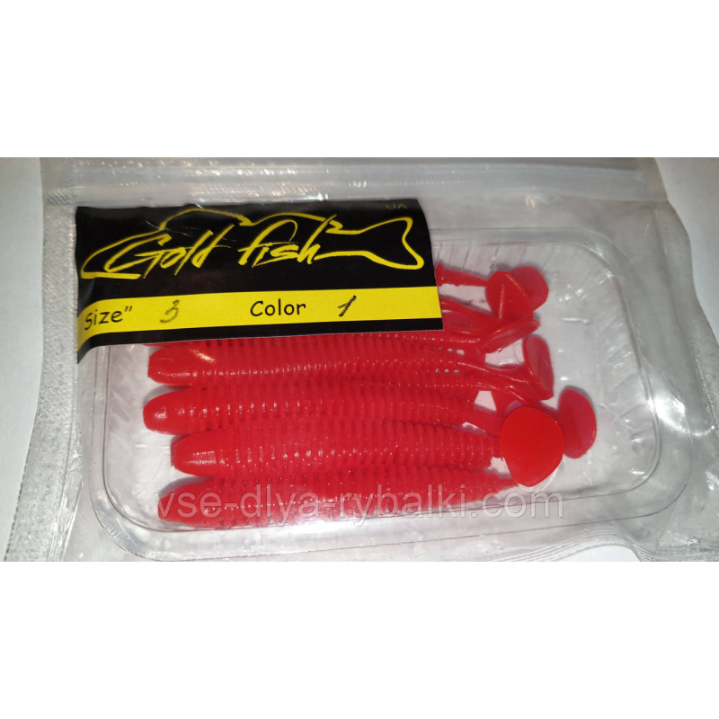 Силікон Ніндзя 3“ сьедобный “Gold fish“ color 1