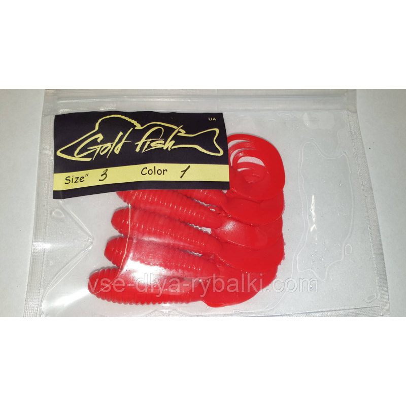 Силікон TRIPLE 3“ сьедобный “Gold fish“ color 1