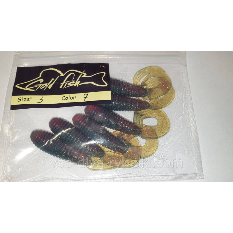 Силікон TRIPLE 3“ сьедобный “Gold fish“ color 7