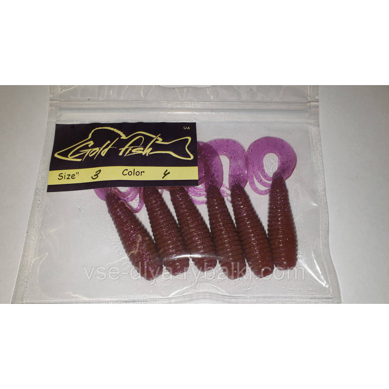 Силікон TRIPLE 3“ сьедобный “Gold fish“ color 4