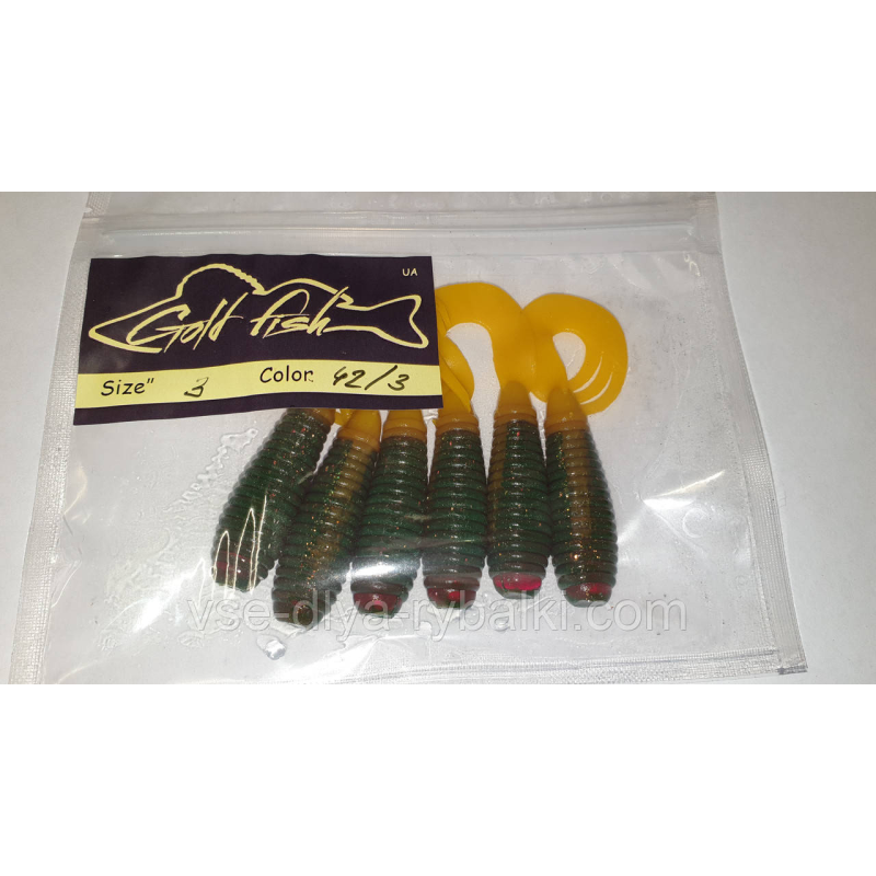 Силікон TRIPLE 3“ сьедобный “Gold fish“ color 42/3