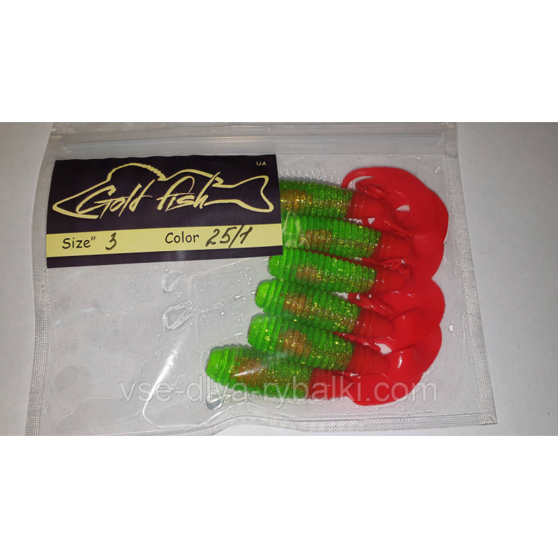 Силікон TRIPLE 3“ сьедобный “Gold fish“ color 25/1