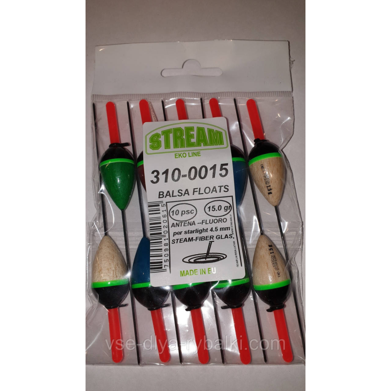 Поплавок Stream проводочный спортивний бальзовый 1.5 м 310-0015