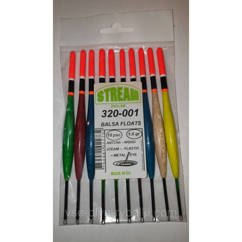 Поплавок Stream проводочный спортивний бальзовый 1г 320-001