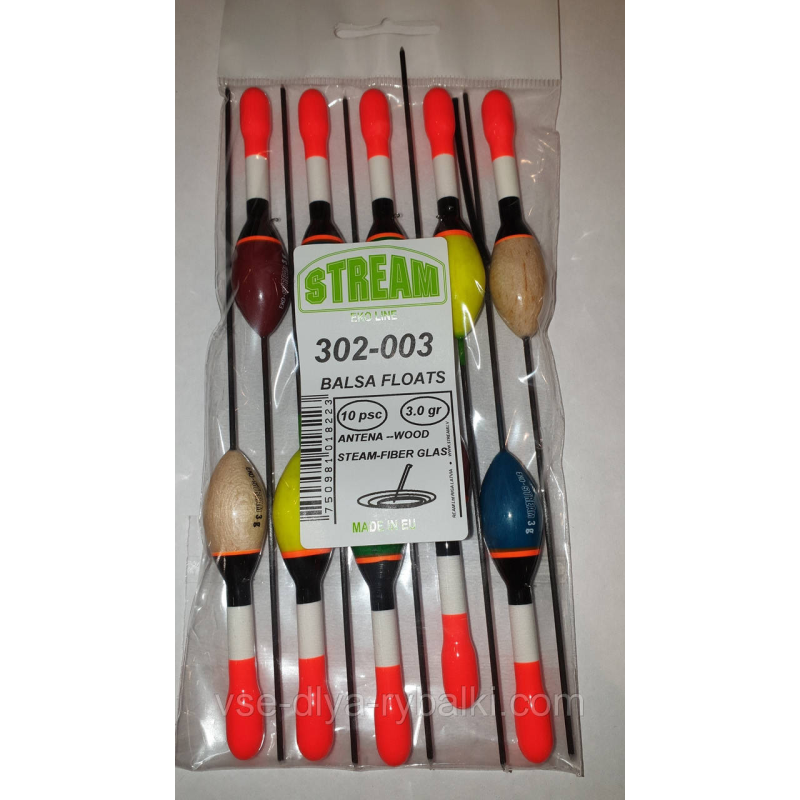 Поплавок Stream проводочный спортивний бальзовый 3г 302-003