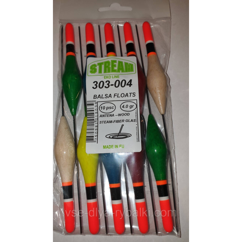 Поплавок Stream проводочный спортивний бальзовый 4г 303-004