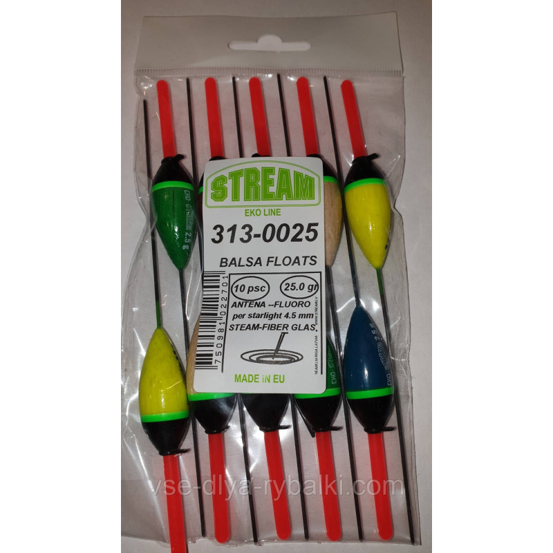 Поплавок Stream проводочный спортивний бальзовый 2.5 м 313-0025