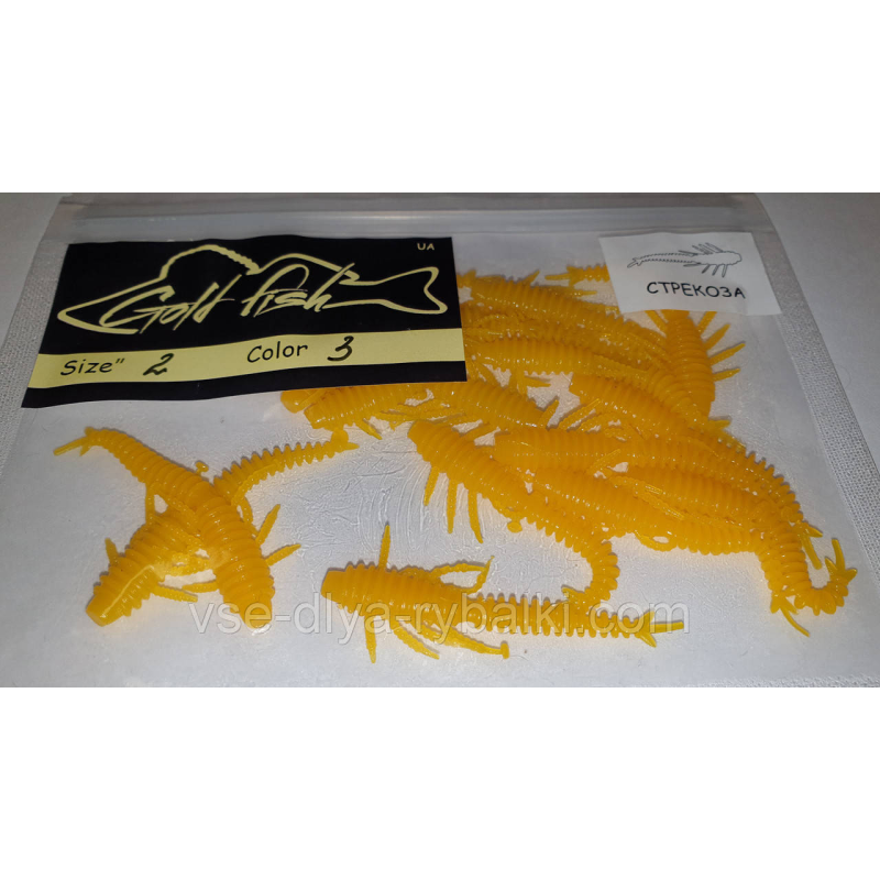 Силікон бабка 2“ сьедобный “Gold fish“ color 3