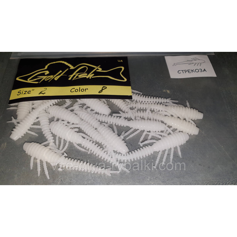 Силікон бабка 2“ сьедобный “Gold fish“ color 8