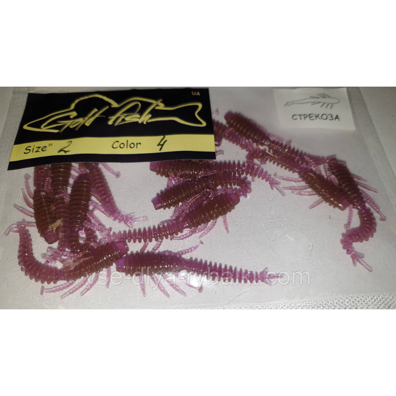 Силікон бабка 2“ сьедобный “Gold fish“ color 4