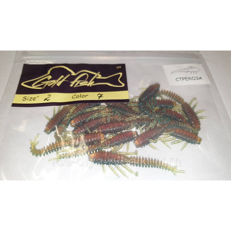 Силікон бабка 2“ сьедобный “Gold fish“ color 7