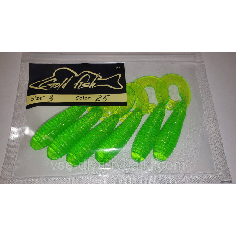 Силікон TRIPLE 3“ сьедобный “Gold fish“ color 25