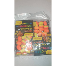 Минибойлы плаваючі POP-UP Dolphin “Кукурудза-спеції“ великі 8х14мм