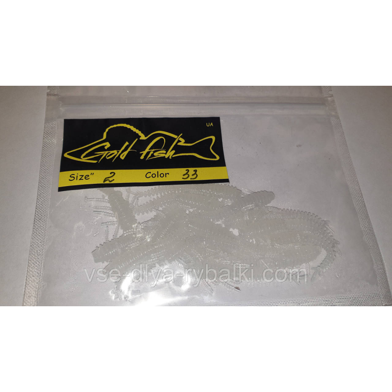 Силікон бабка 2“ сьедобный “Gold fish“ color 33