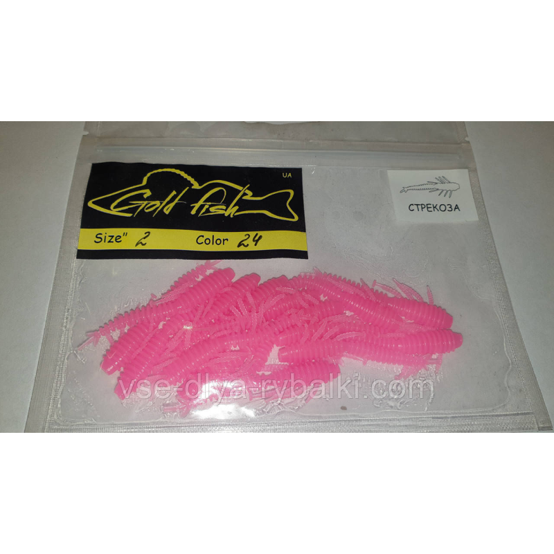 Силікон бабка 2“ сьедобный “Gold fish“ color 24