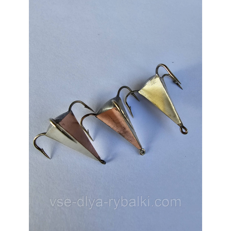 Драчик “тригранний“ срібло,золото,мідь ручна робота 3грм