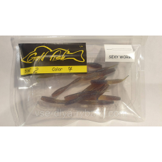 Силікон SEXY WORM 2“ сьедобный “Gold fish“ color 7