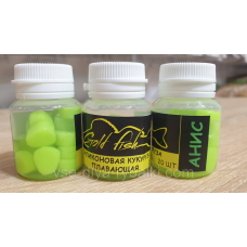 Силіконова сьедобная плаваюча кукурудза Gold fish Аніс