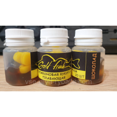 Силіконова сьедобная плаваюча кукурудза Gold fish Шоколад