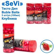 Повітряне тісто Sevi в дипе Buble Baits полуниця