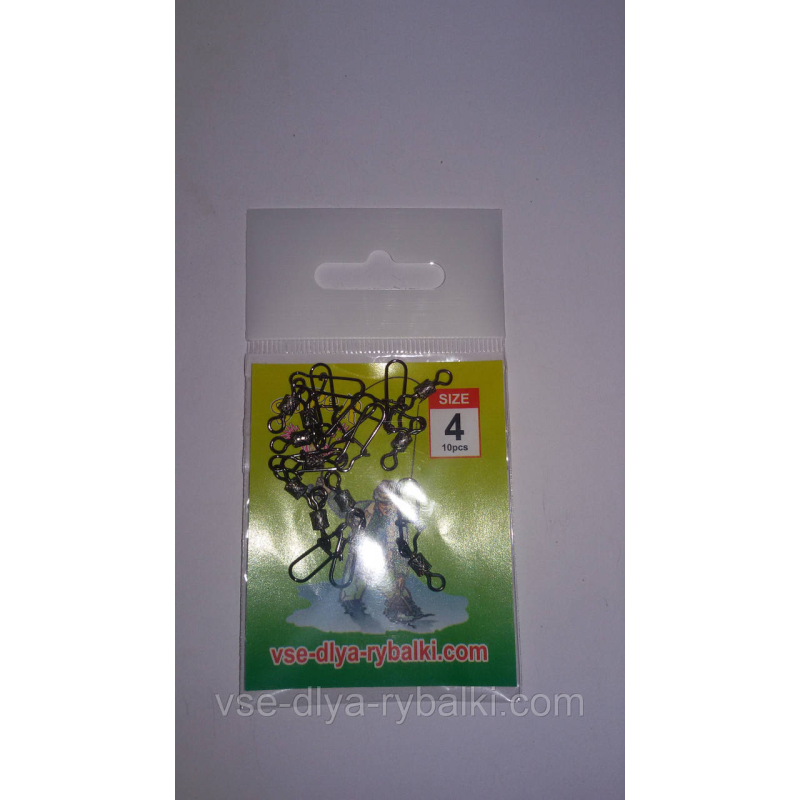 Карабин+вертлюг американка № 4