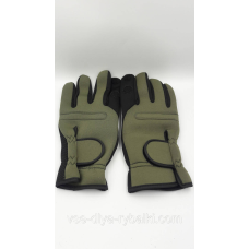Рукавички-рукавиці з відкидними пальцями дубок