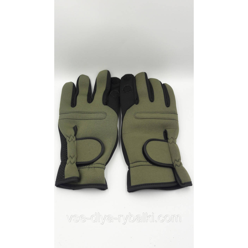 Рукавички-рукавиці з відкидними пальцями дубок