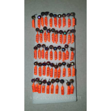 Блешня вольфрамова помаранчева гвоздешарик грань 0,5 г