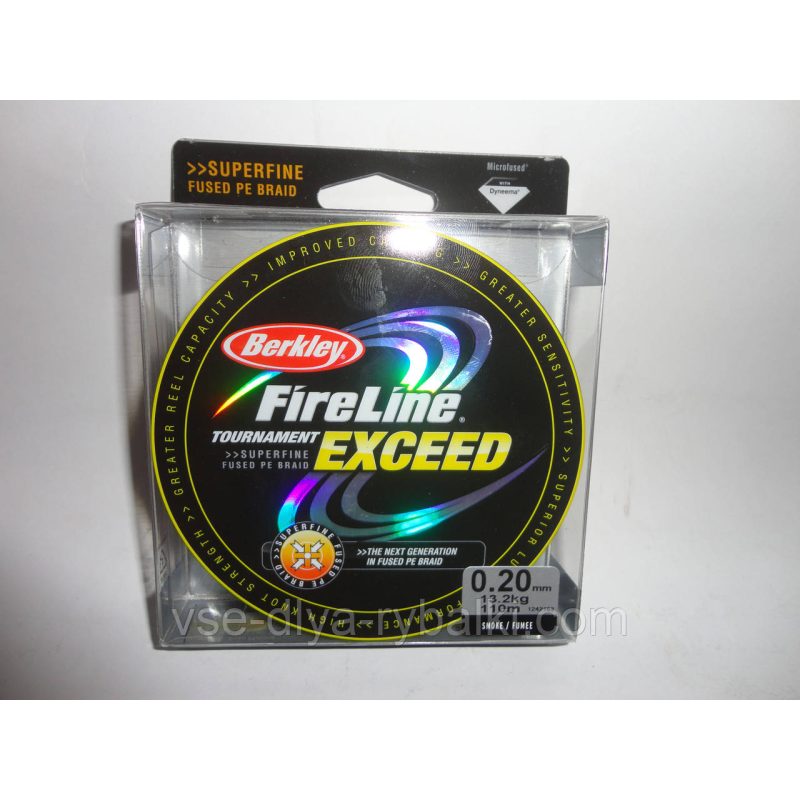 Плетена волосінь Berkley FireLine 110м оригінал 0.20 чорна