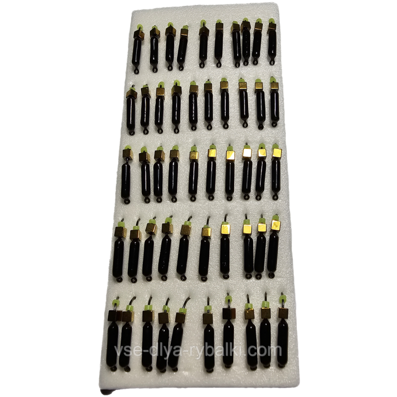 Мормилка вольфрамова чорна цвяхозубик золото 0,5 г