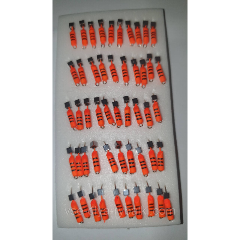 Блешня вольфрамова помаранчева гвоздекубик хамелеон 0,4 г