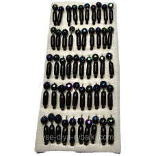 Мормишка вольфрамова чорна цвяхокулька грань хамелеон 0,4 г