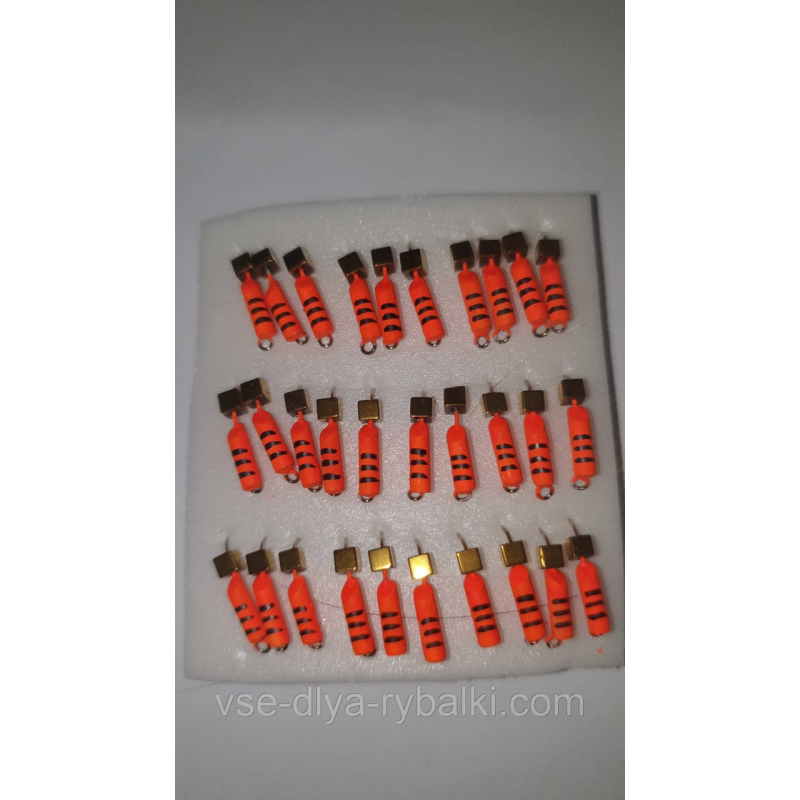 Блешня вольфрамова помаранчева гвоздекубик золото 0,4 г