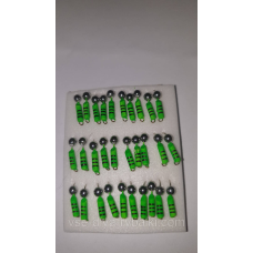 Блешня вольфрамова зелена гвоздешарик срібло 0,4 г