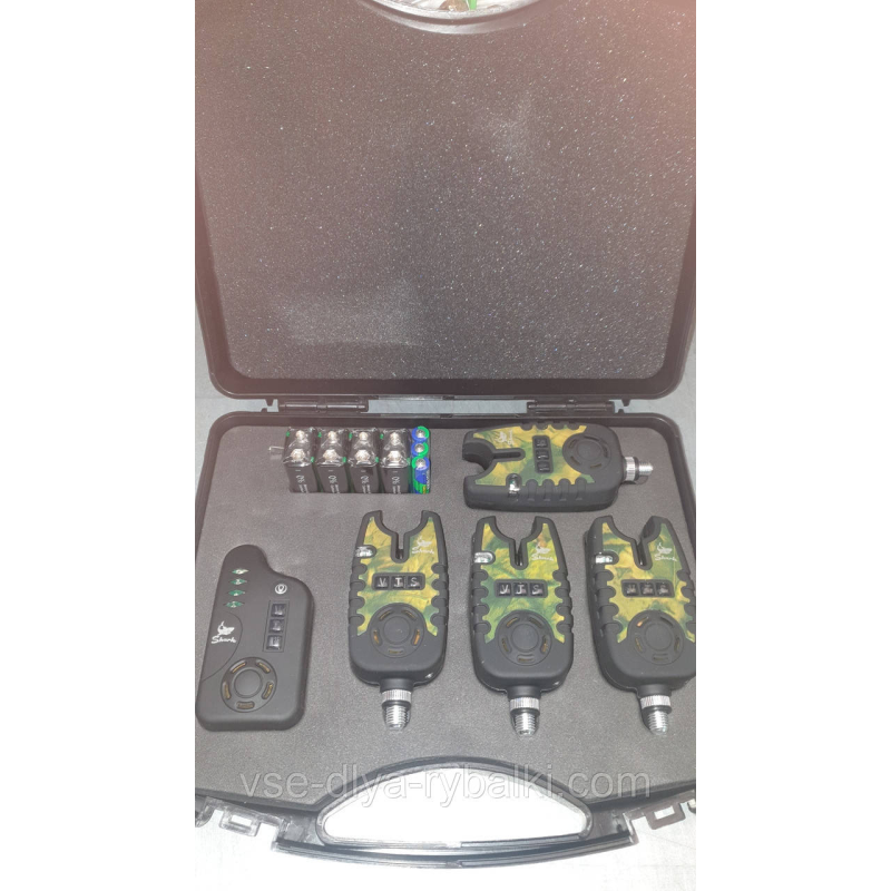 Набір сигналізаторів Shark у кейсі з пейджером 4+1 TLI-22