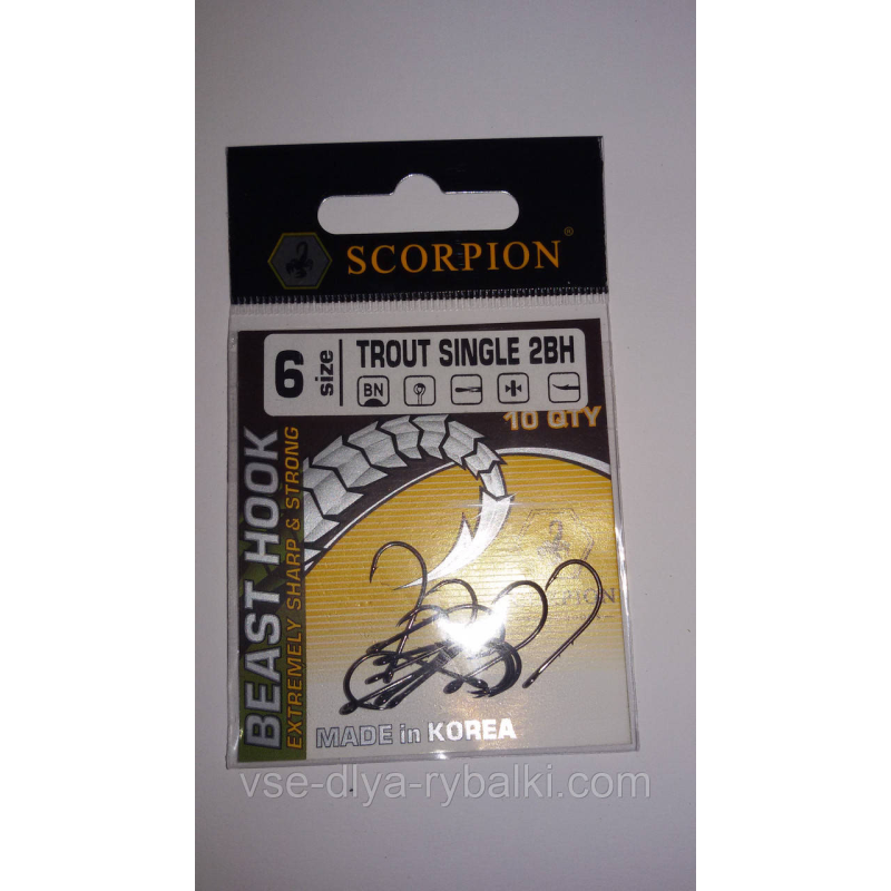 Гачок SCORPION велике вухо 6