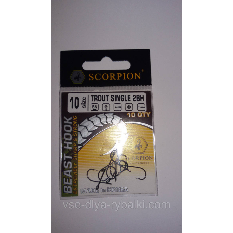 Гачок SCORPION велике вухо 10