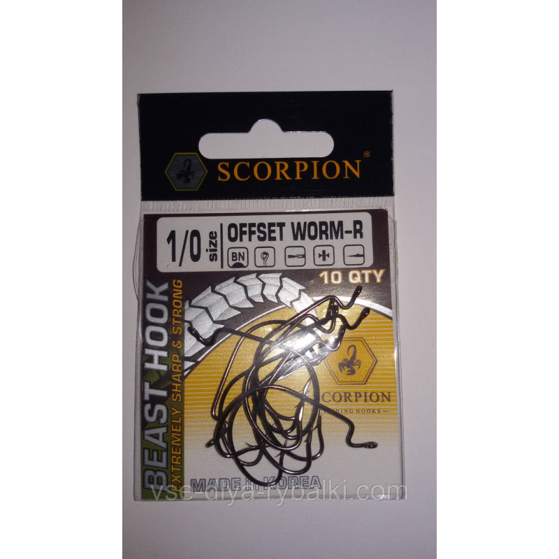 Офсетний гачок SCORPION 1/0