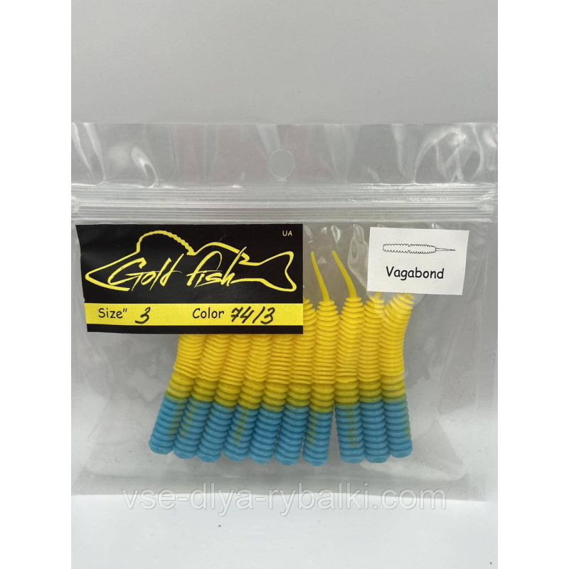 Силікон Vagabond 3“ знімний “Gold fish“ color 74/3